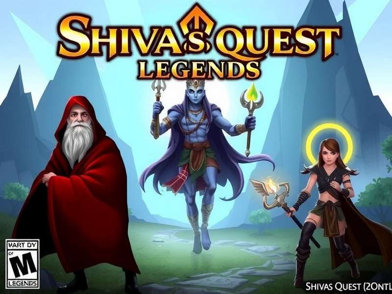 Shiva S Quest Legends Game Cover Art Shiva S Quest Legends Game Cover